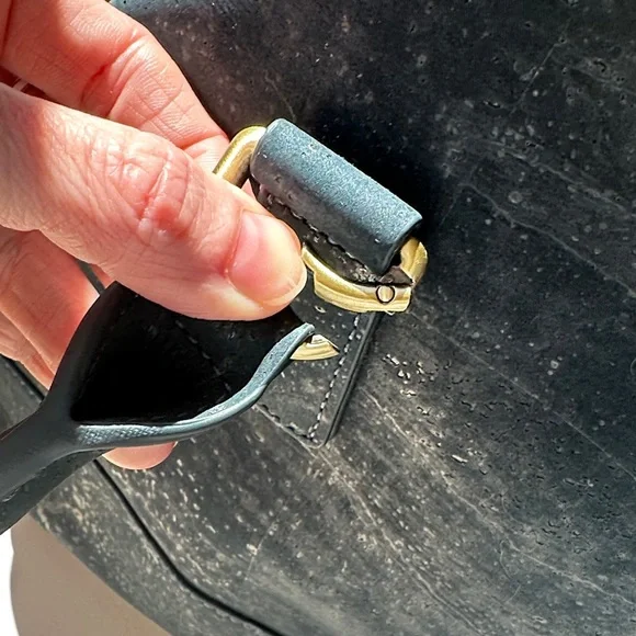 Laflore Paris La Grande Ronde Navy Satchel Backpack Purse - Picture 5 of 12